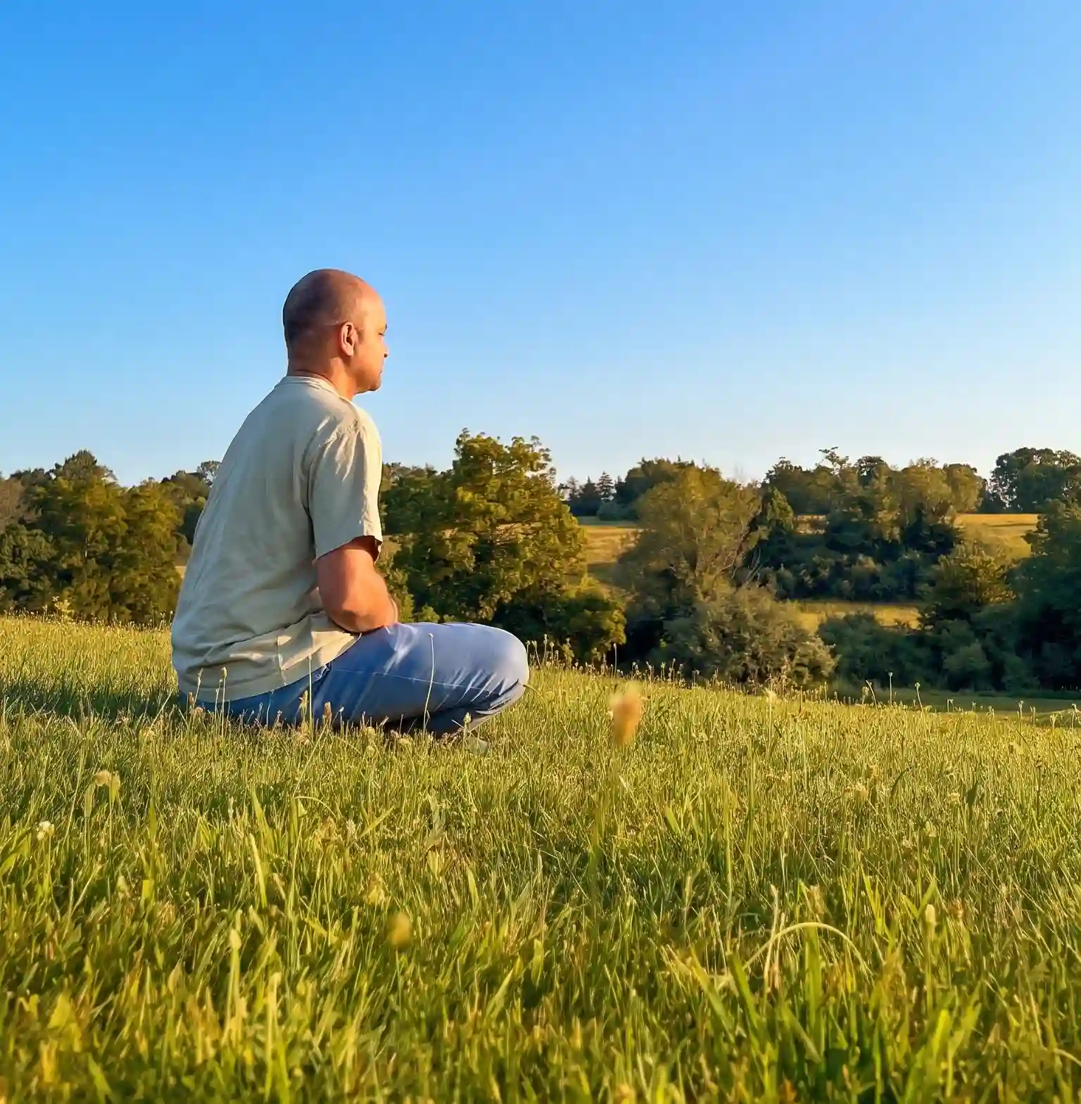 A meditator at Bodhi Monastery