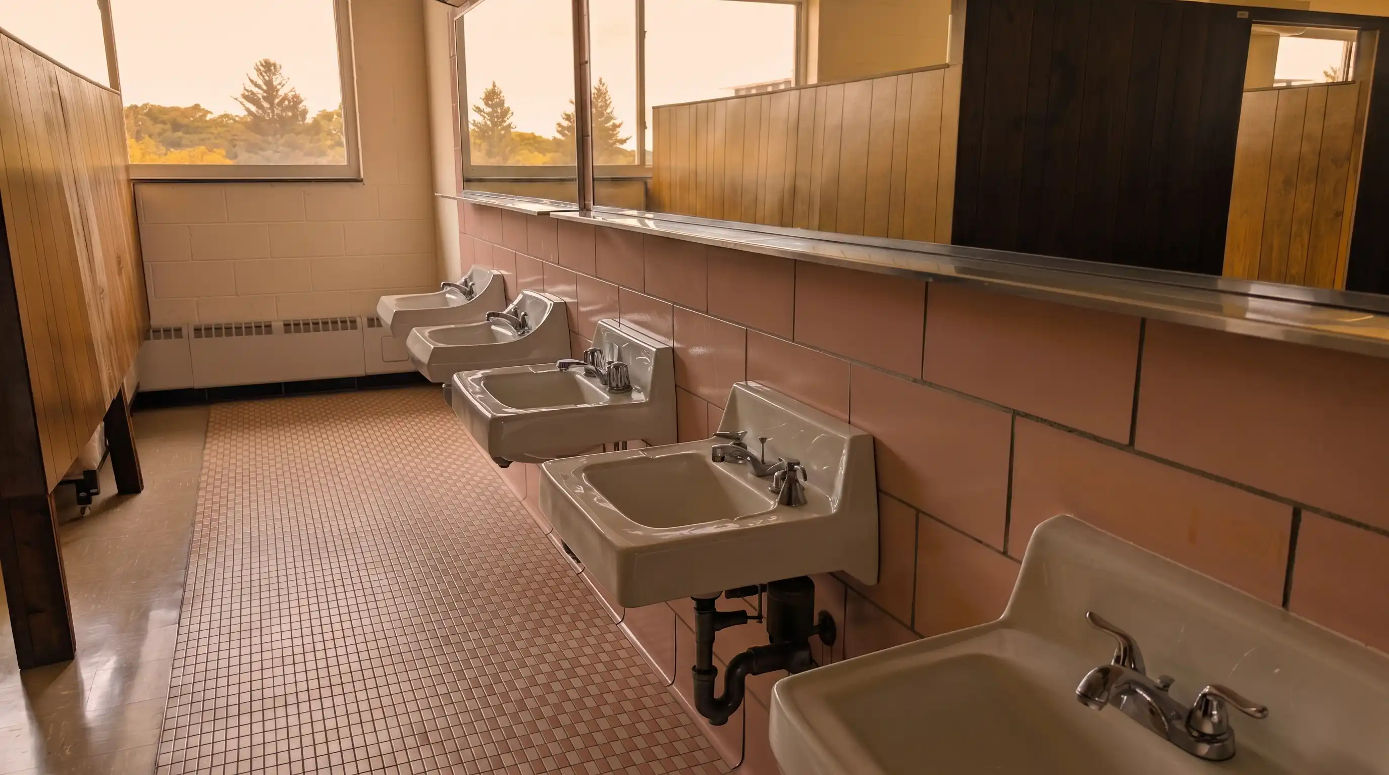 A wash area at Bodhi Monastery